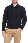 Barbour Patch Wool Quarter Zip Pullover In Ny91