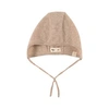 LITTLE JALO LITTLE JALO SAND CASHMERE BABY HAT,AW21-LJ-20192275