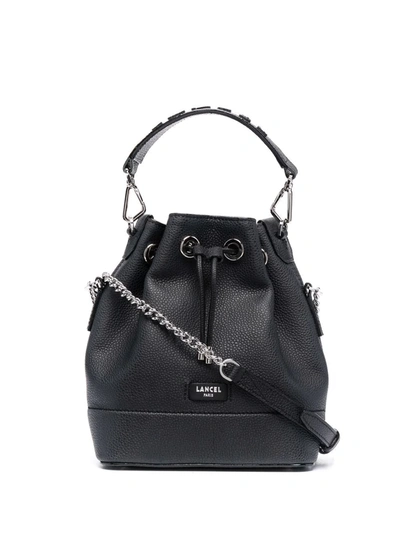 Lancel Ninon De Bucket Bag In Nero