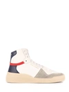 Saint Laurent Sl 24 Mid Top Sneakers In White