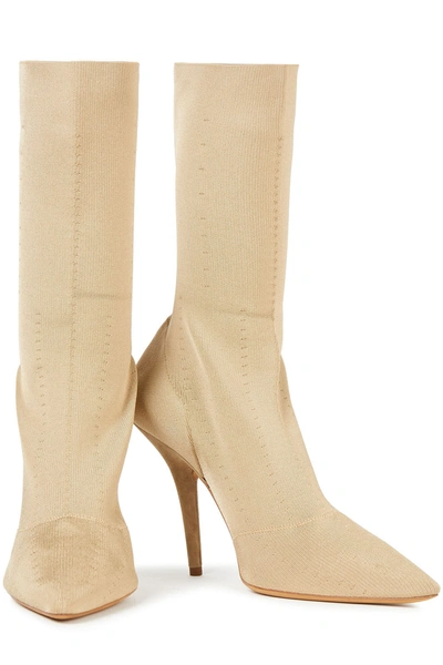 Yeezy Stretch-knit Sock Boots In Neutrals