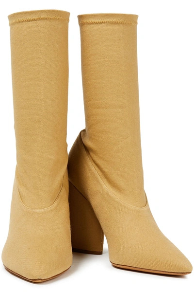 Yeezy Bat Stretch-canvas Sock Boots In Brown
