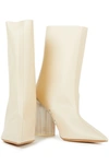 Yeezy Perforated Pvc Ankle Boots In Cream