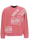 PALM ANGELS BANDANA PRINT SWEATSHIRT