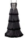 DOLCE & GABBANA RHINESTONE-EMBELLISHED LUREX EVENING GOWN