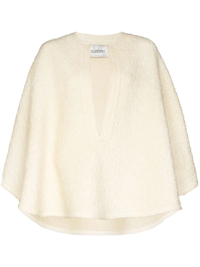 Valentino Women's Wool-blend Cape In Ivory