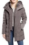 Cole Haan Signature Cole Haan Hooded Down & Feather Jacket In Carbon