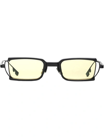 Gentle Monster S.o.a 01(y) Rectangle-frame Sunglasses In Weiss
