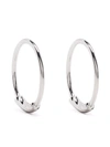 Maria Black 14kt White Gold Nancy 12 Single Hoop In Silver