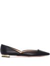 Aquazzura Women's Bellezza Ballet Flats In Black