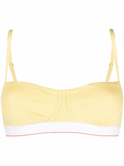 Calvin Klein Underwear Balconette Style Bralette In Yellow