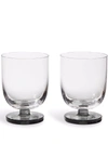 Tom Dixon Puck Set Of 2 Water Tumblers In Grey
