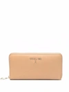 PATRIZIA PEPE LOGO-PLAQUE LEATHER WALLET