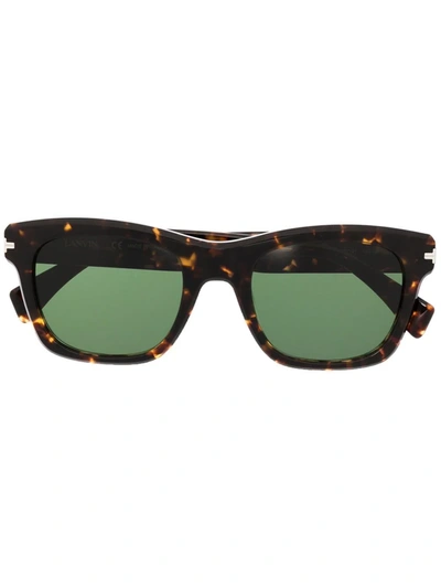 Lanvin Tortoiseshell Square Sunglasses In Brown