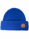Ader Error Logo-patch Wool-blend Beanie In Blue