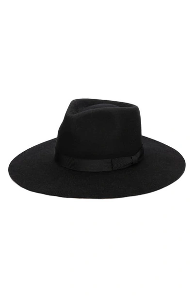 San Diego Hat Julian Felted Wool Fedora In Black
