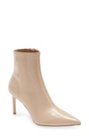 Jeffrey Campbell Nixie Pointed Toe Bootie In Ivory Suede