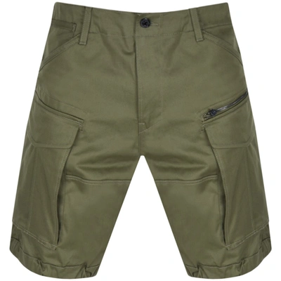 G-star Rovic Zip Detail Relaxed Fit Shorts In Olive-green