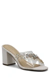 Adrienne Vittadini Avenue Sandal In Clear/ White