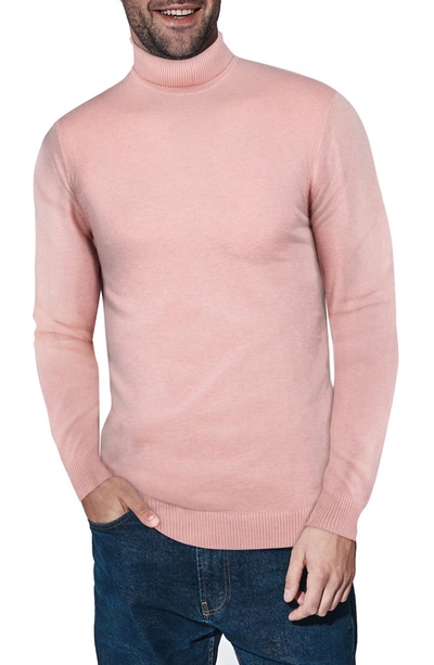 X-ray Turtleneck Pullover Sweater In Light Pink