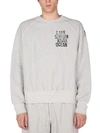 Engineered Garments Printed Sweatshirt In Grigio