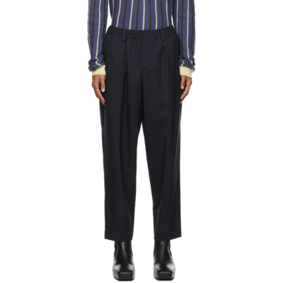 Marni Cropped Tailored Wool Trousers In Grey