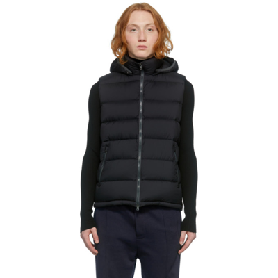 Herno Legend Matte Nylon Down Puffer Vest In Black