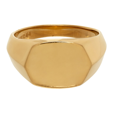 Maria Black Gold Gordon Signet Ring