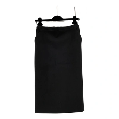 Pre-owned Jean Paul Gaultier Silk Mid-length Skirt In Black