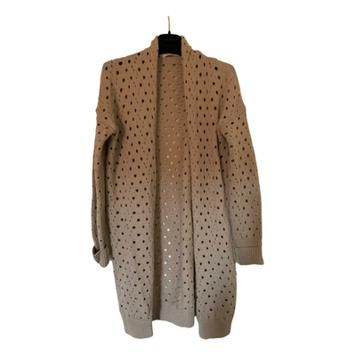 Pre-owned Jucca Wool Cardigan In Camel