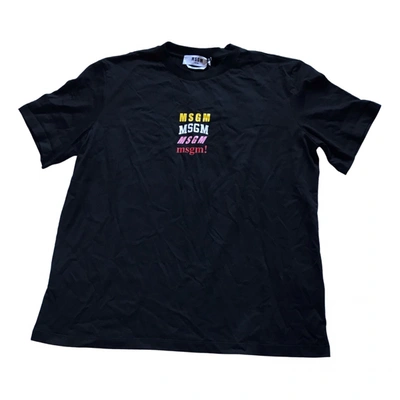 Pre-owned Msgm T-shirt In Black