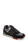 New Balance 574 Classic Sneaker In Black / Black 2