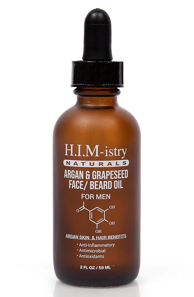 H.i.m.-istry Naturals Argan & Grapeseed Face & Beard Oil, 1 oz