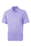 Cutter & Buck Virtue Eco Pique Recycled Mens Polo Shirt In Hyacinth