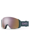 Smith 4d Mag 203mm Snow Goggles In Everglade Rose Gold