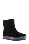 Nina Kids' Palva Faux Shearling Boot In Black Sherpa