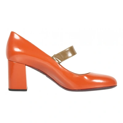 Pre-owned Anteprima Leather Heels In Orange