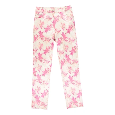 Pre-owned Valentino Slim Pants In Pink