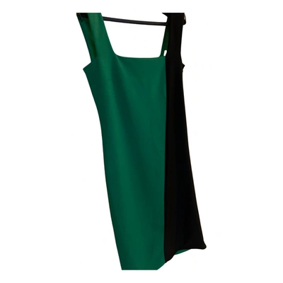 Pre-owned Fausto Puglisi Wool Mid-length Dress In Green