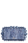 CULT GAIA EOS BEADED ACRYLIC BOX CLUTCH,CL1140PS