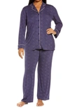 Nordstrom Lingerie Moonlight Pajamas In Navy Peacoat Starry Night Dot