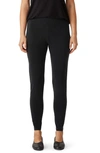 Eileen Fisher High Waist Ankle Leggings In Black
