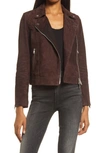 Allsaints Dalby Leather Biker Jacket In Oxblood Brown