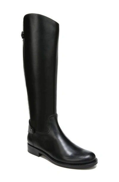 Sam Edelman Mikala Womens Leather Riding Knee-high Boots In Black