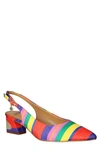 J. Reneé J.renée Shayanne Slingback Pointed Toe Pump In Bright Multi