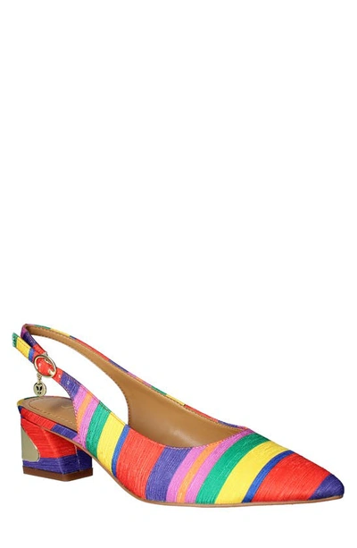 J. Reneé J.renée Shayanne Slingback Pointed Toe Pump In Bright Multi