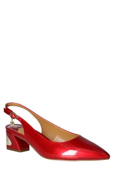 J. Reneé J.renée Shayanne Slingback Pointed Toe Pump In Red