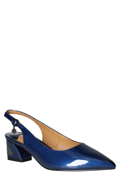 J. Reneé J.renée Shayanne Slingback Pointed Toe Pump In Navy