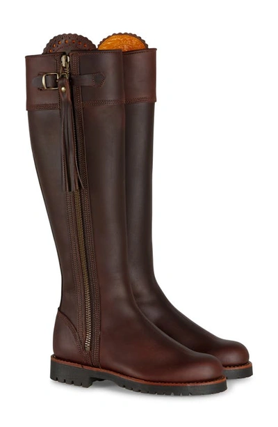 Penelope Chilvers Long Tassel Knee High Boot In Brown