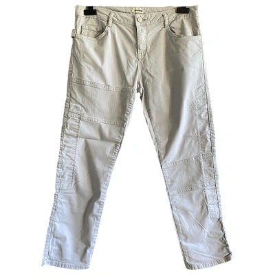 Pre-owned Zadig & Voltaire Carot Pants In Grey